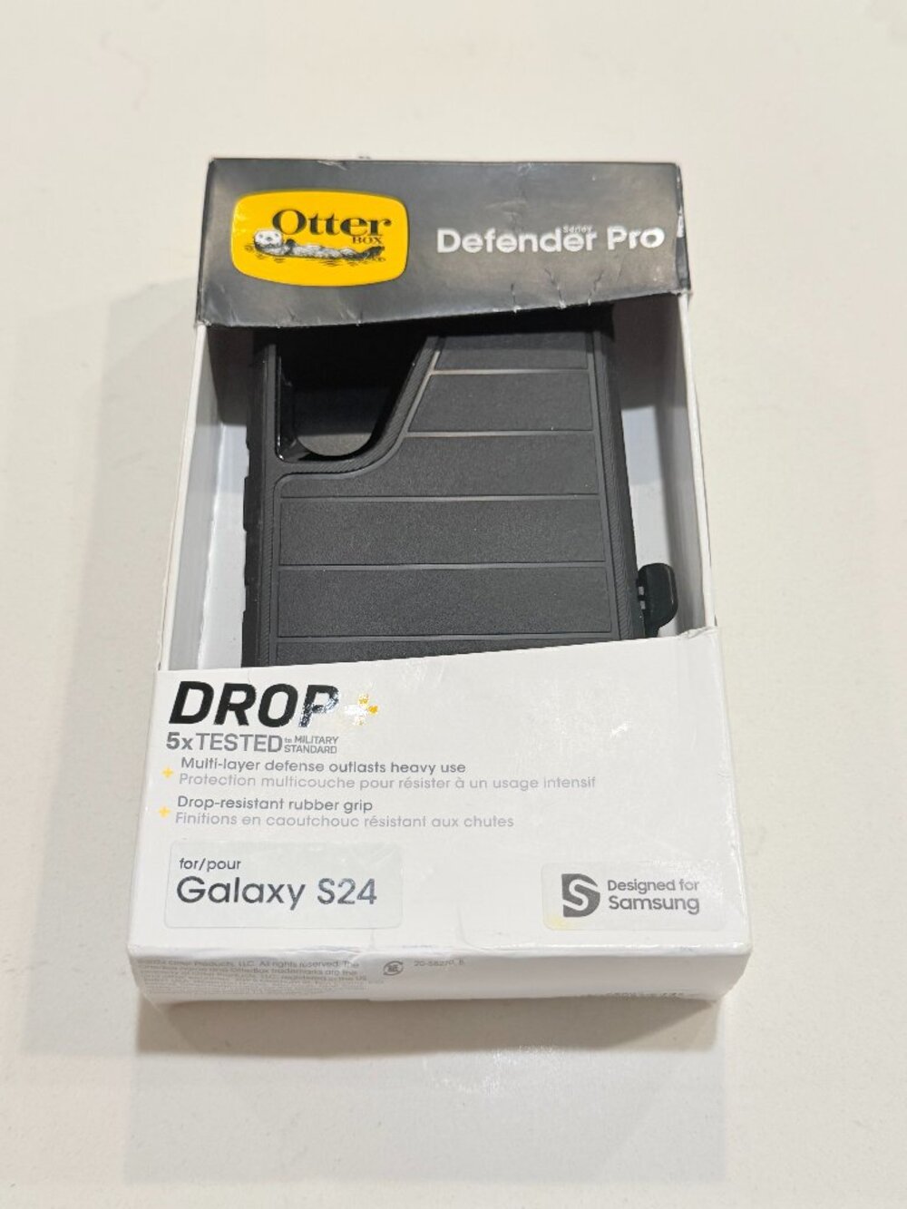 OtterBox Defender Series Pro Case - Black - Galaxy S24 - New in Box